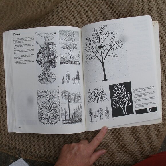 Folk Art Woodcarving 823 Detailed Patterns Book Bridgewater - Picture 13 of 16